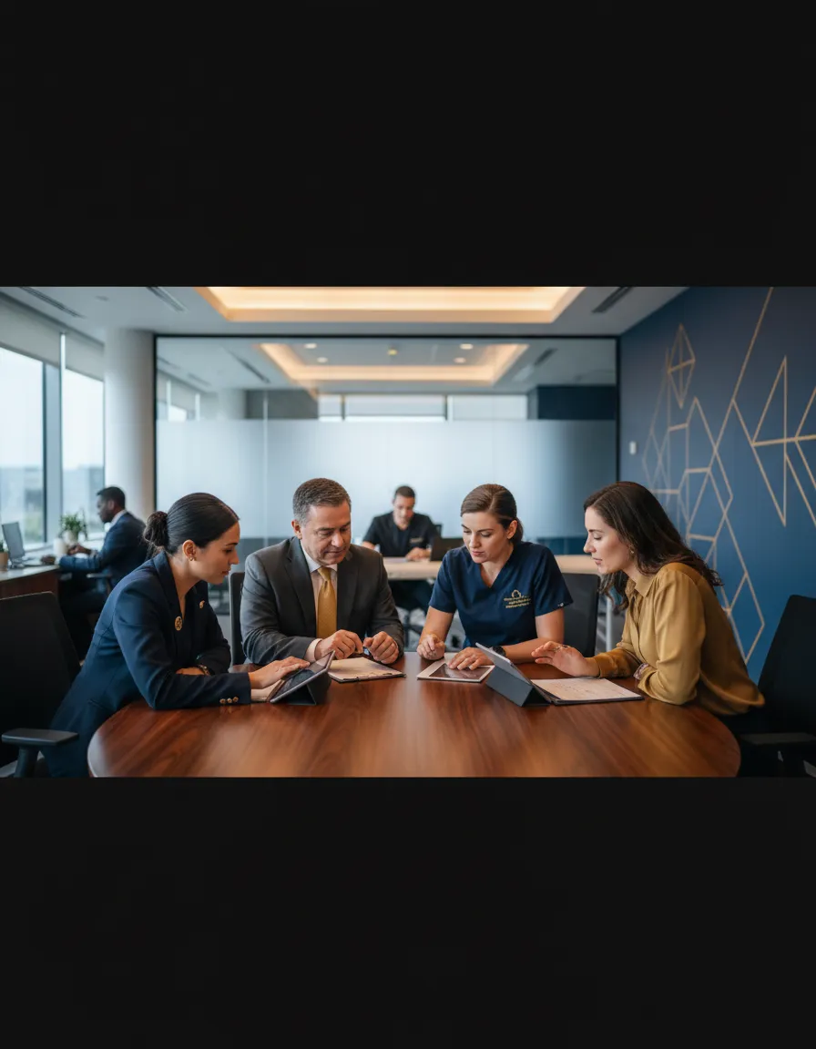 Clinical team consulting on a patient's care plan