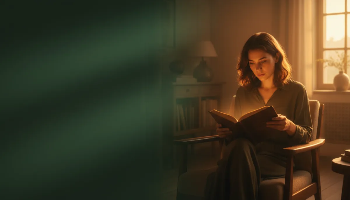 Relaxing and reviewing plans in a calm setting