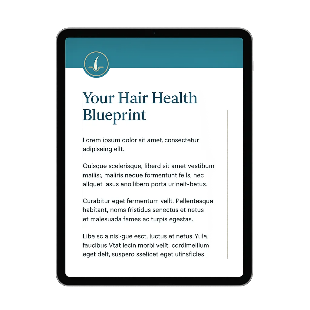 Hair Health Blueprint Mockup
