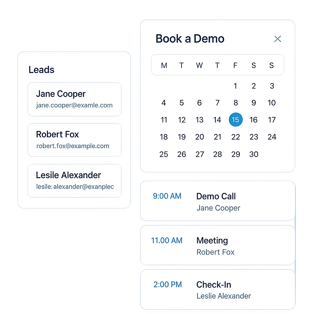 AI Client Acquisition System Mockup