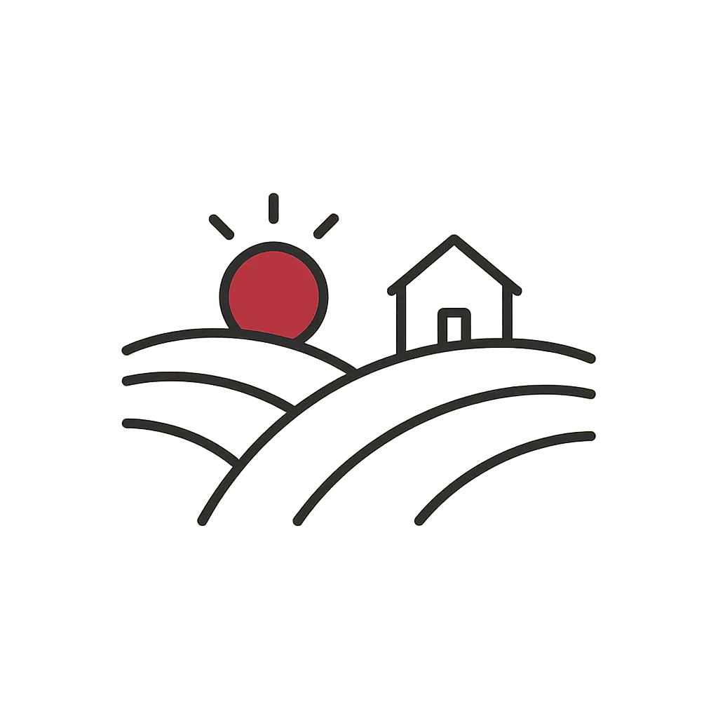 Minimalist landscape icon representing USDA rural home loans