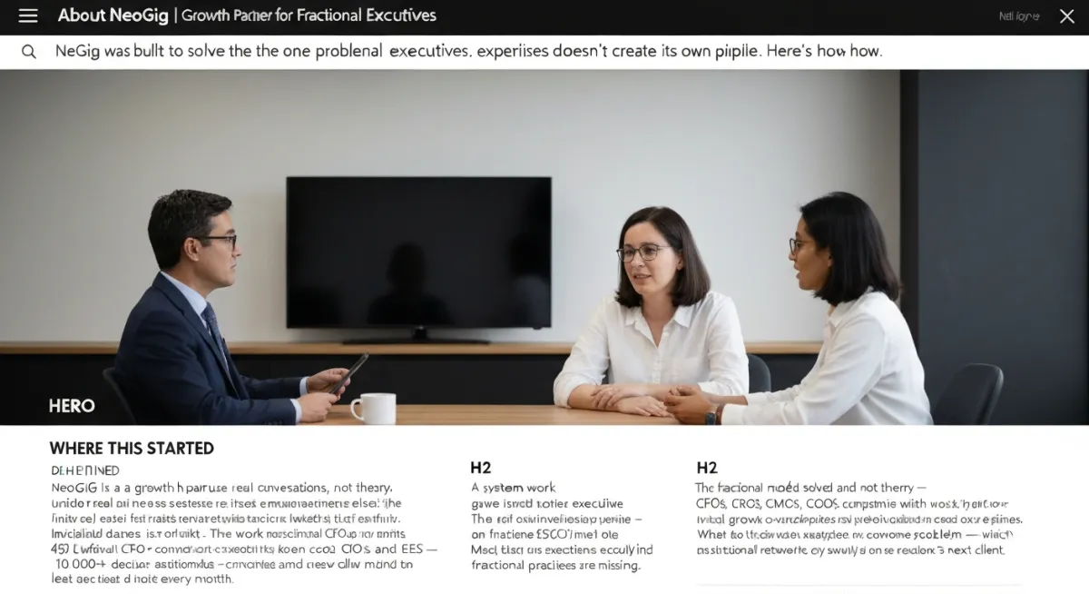 A collaborative meeting showing the real-world application of the conversation framework