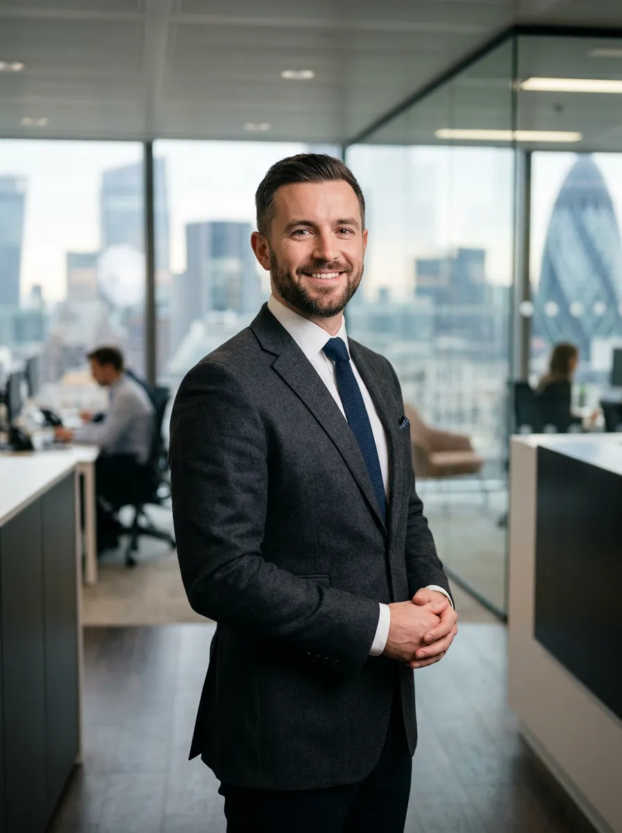 Portrait of Travis Rodgers, CEO in a blazer
