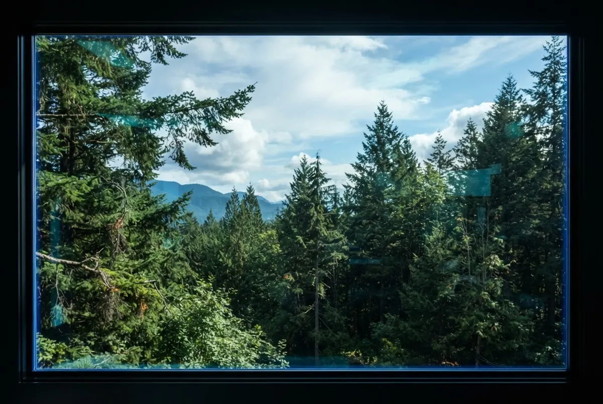 Crystalline streak-free window cleaning with pure deionized water