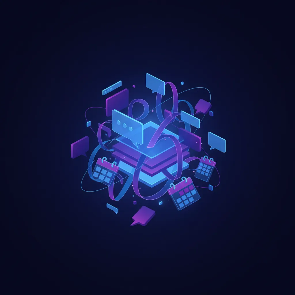 Abstract illustration representing digital overload