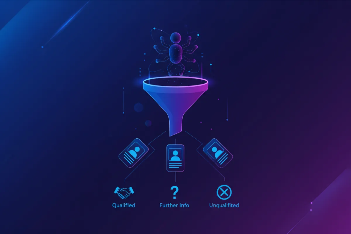 AI lead capture conceptual illustration