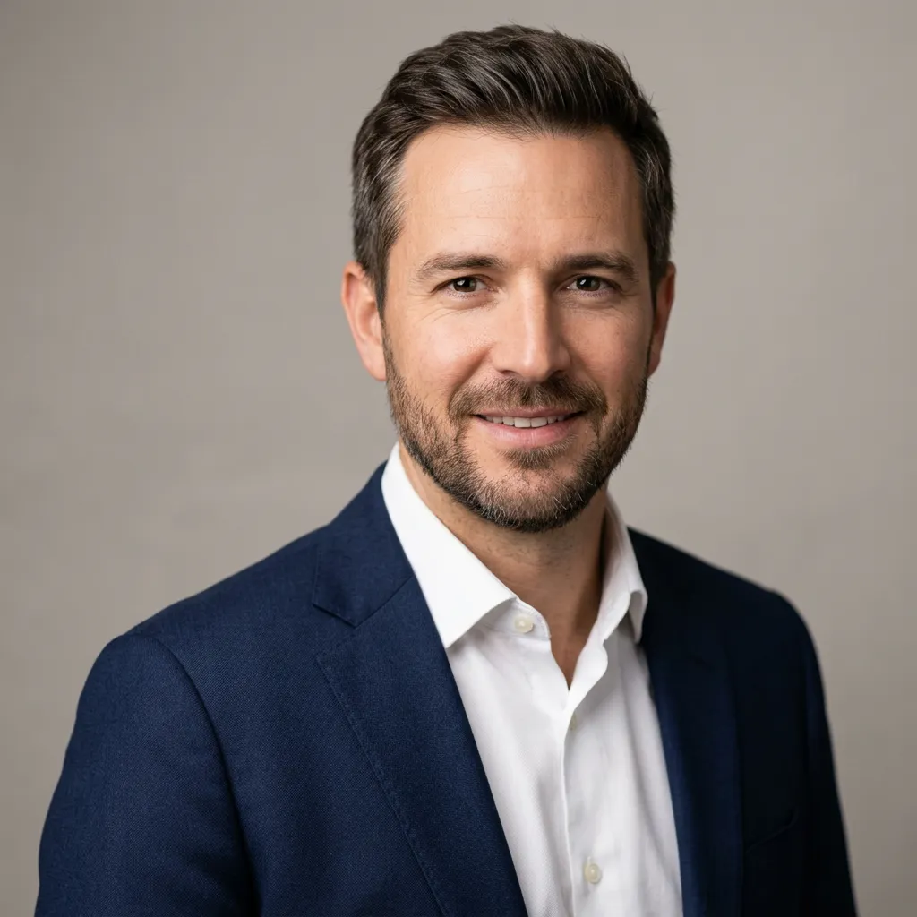 Professional male headshot portrait