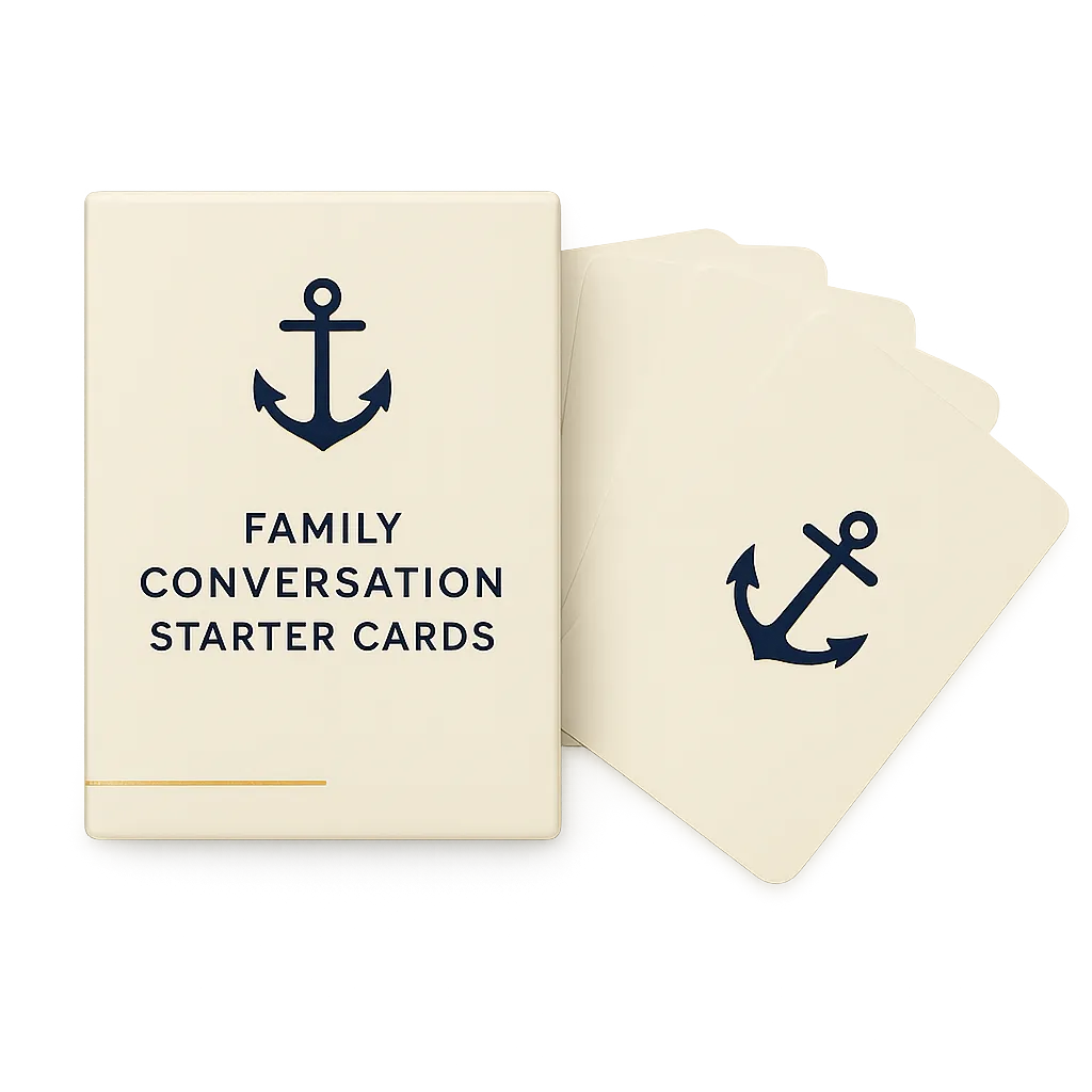Tabletop Conversation Starters game box for Christian families