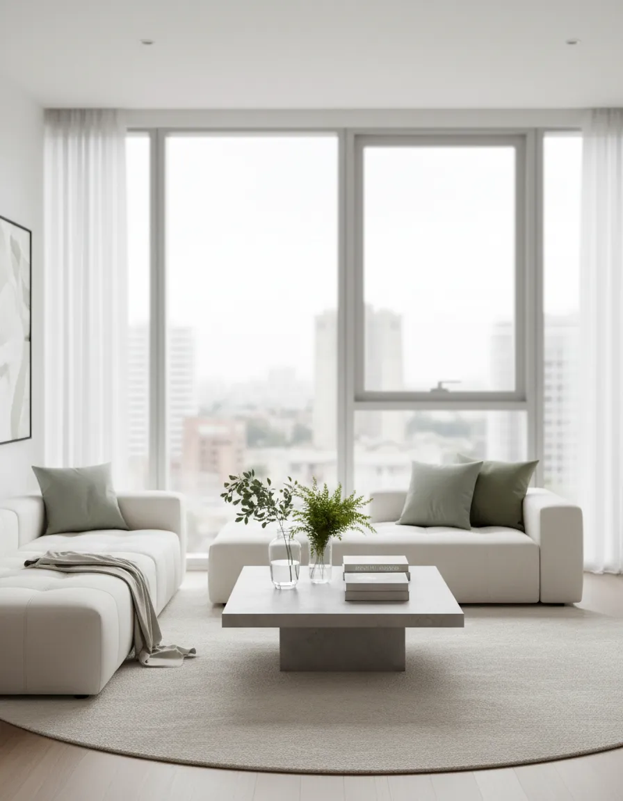 Interior with yellow painting