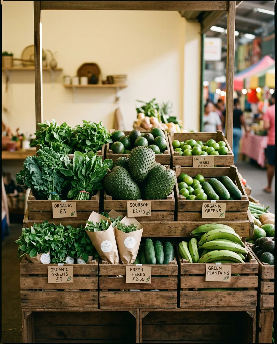 Warm authentic view of family-owned produce crates and market preparations in Queens