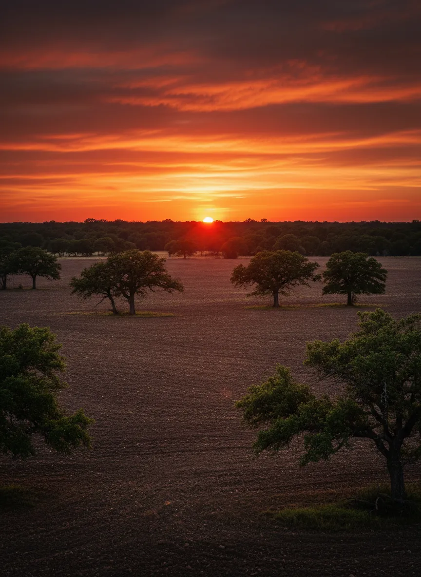 Atmospheric photo of the Texas landscape