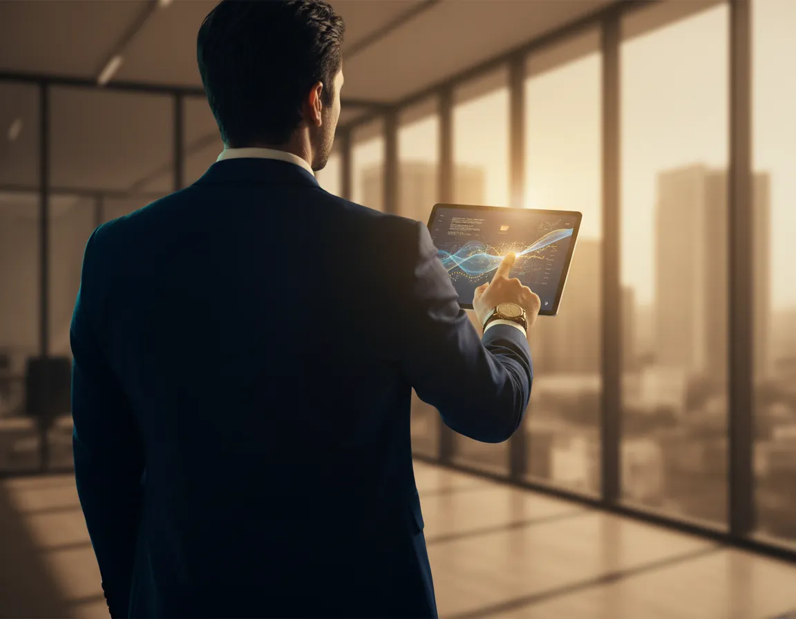 Consultant financiar profesionist oferind explicatii clare