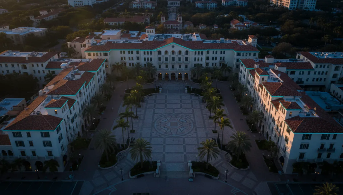Boca Raton Mizner Park Aerial View