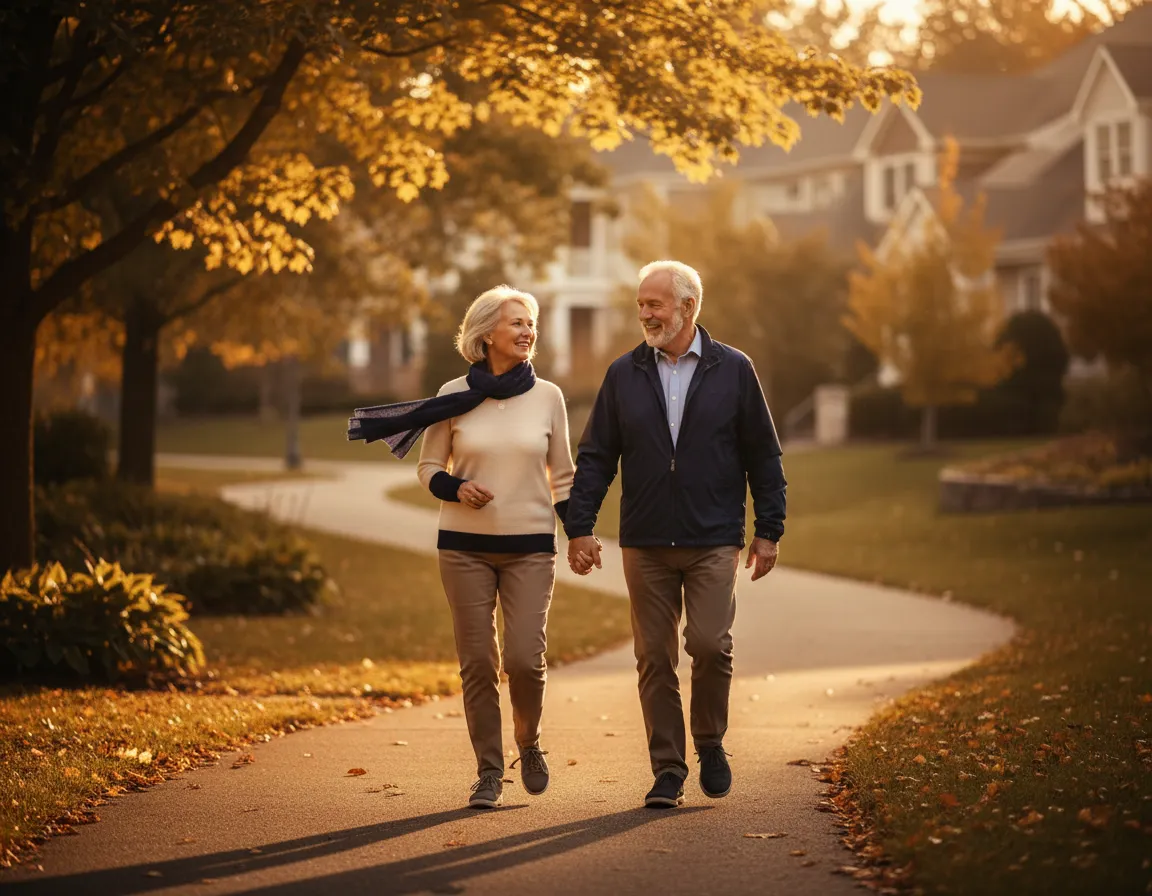 Active seniors enjoying retirement
