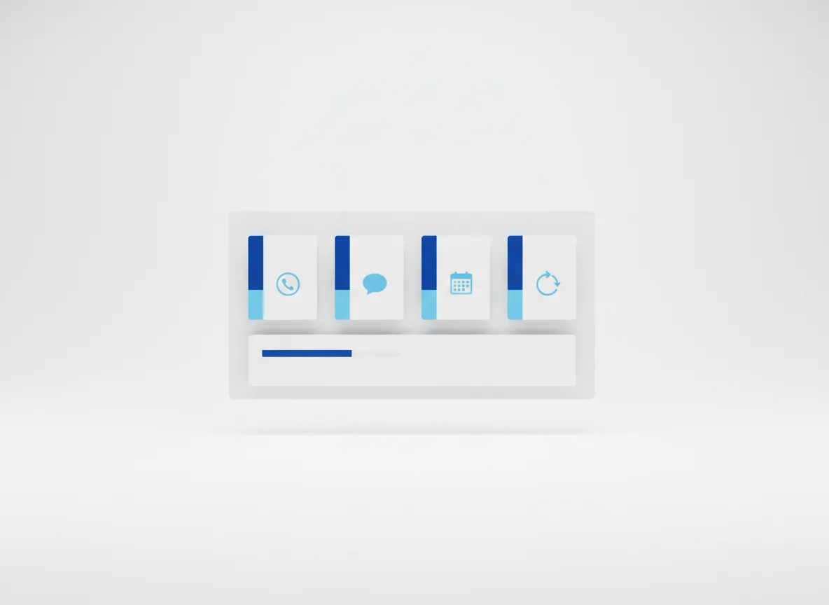 Modern dashboard showing local business communication and automation