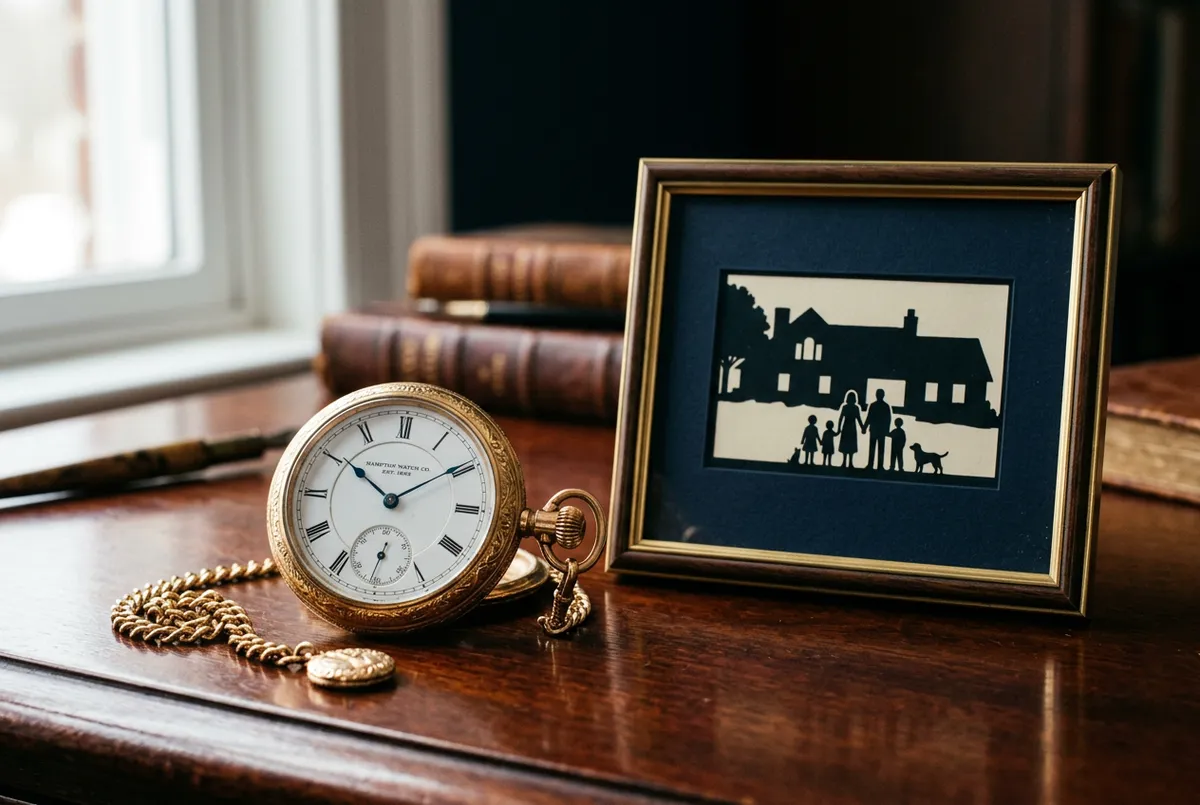 Generational estate planning documents and architectural executive boardroom