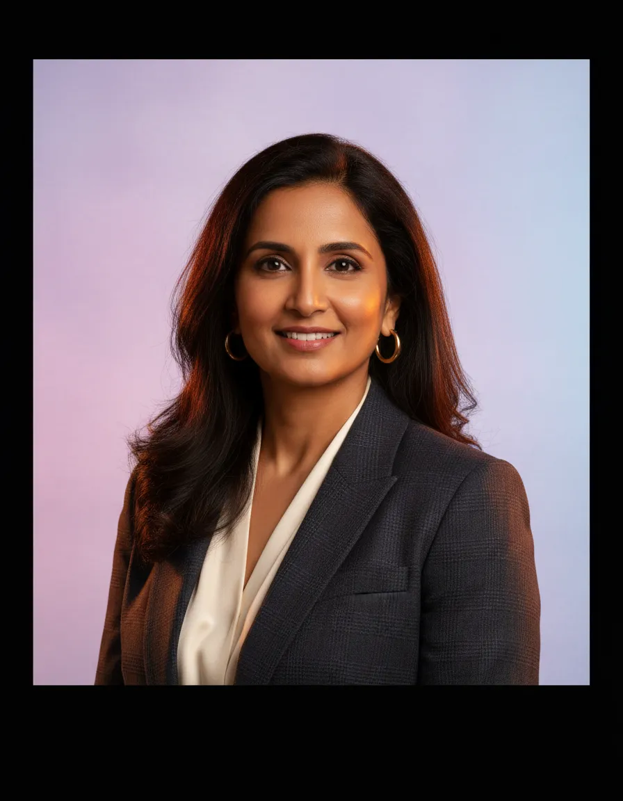 Professional portrait of Indian woman