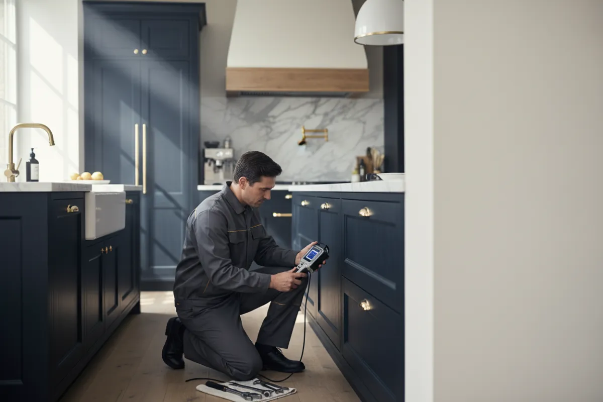 Residential interior leak detection protecting a home