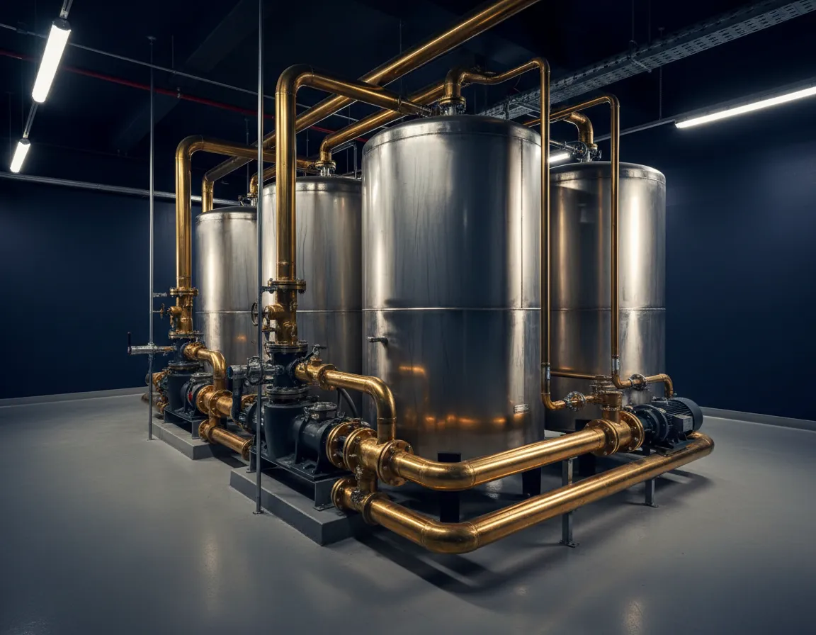 Commercial grade boiler systems and plumbing setup