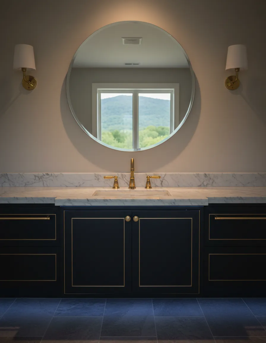 Luxury residential plumbing services showing pristine high-end fixtures in a Chattanooga home.