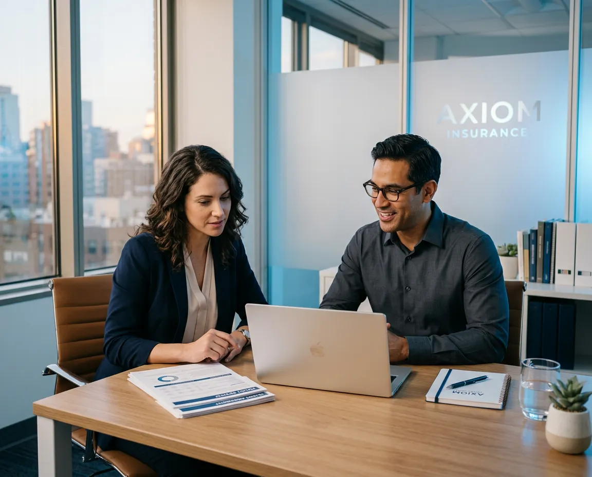 Modern independent insurance agency professionals collaborating on digital policy workflows