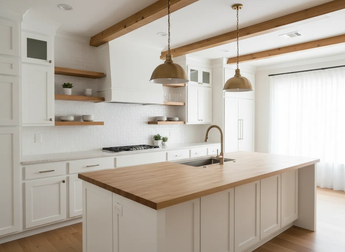 Completed kitchen remodeling project