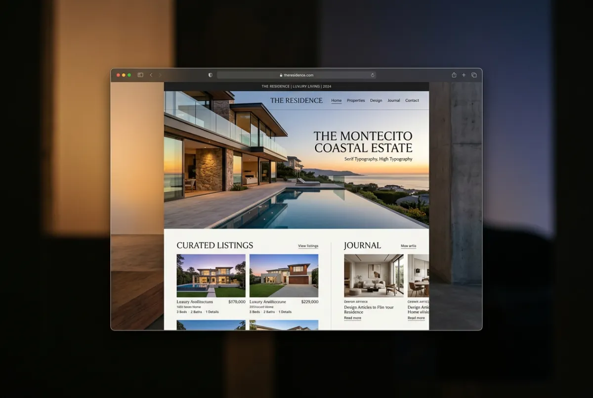 Luxury Real Estate and Architecture Web Demo Preview