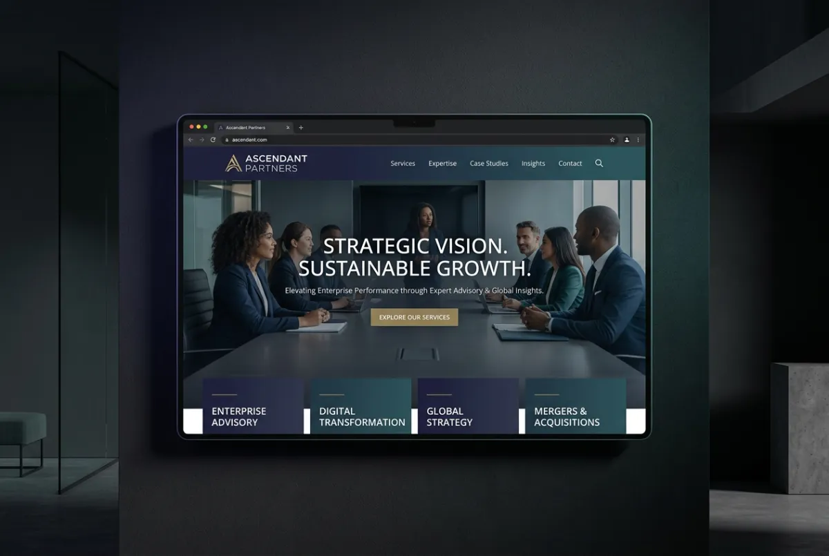 Enterprise Consulting and Advisory Web Demo Preview