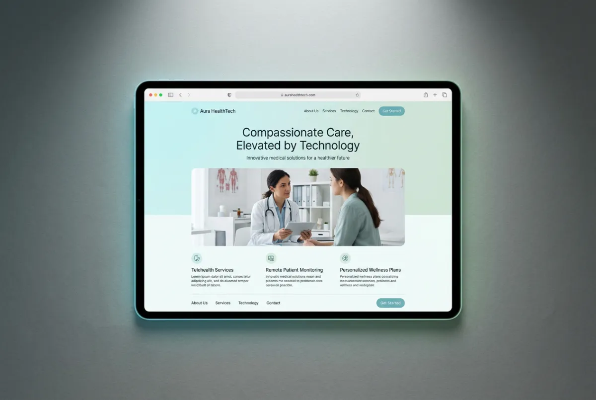 HealthTech and Medical Care Web Demo Preview
