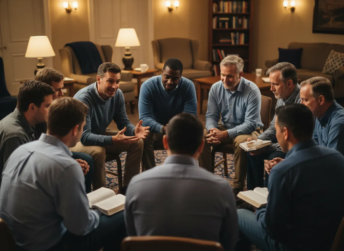Men's ministry gathering at Fellowship Baptist Church