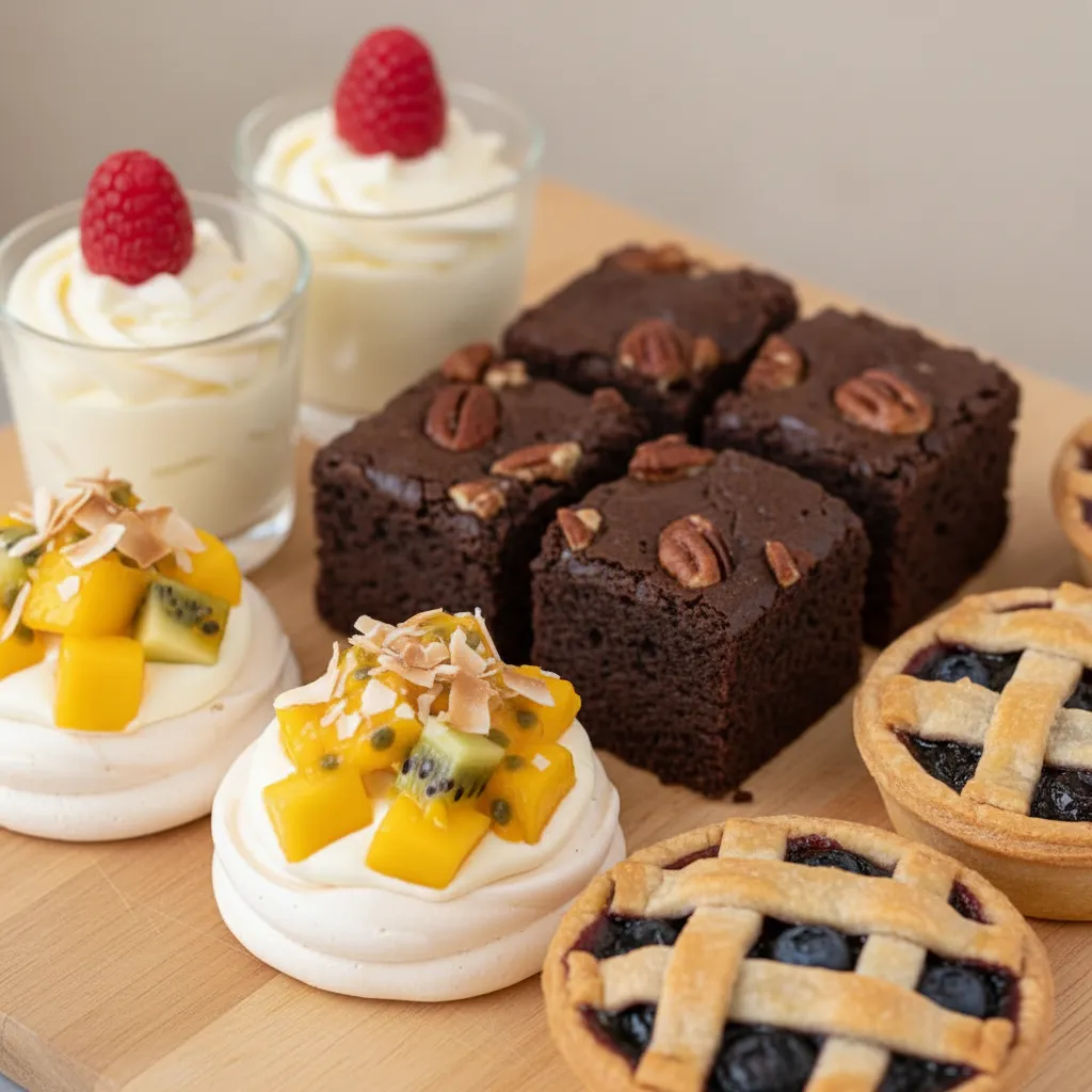 Postres individuales variados