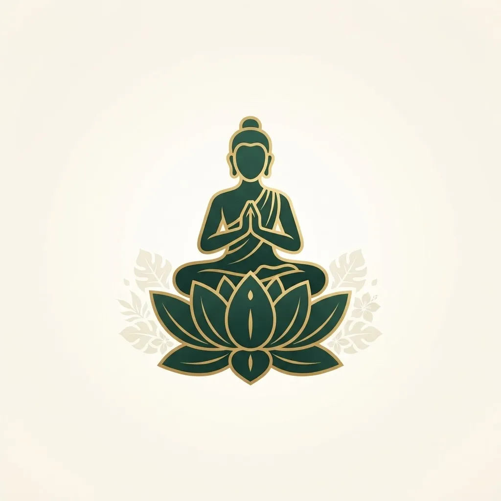 Icon of a meditating figure on a lotus.