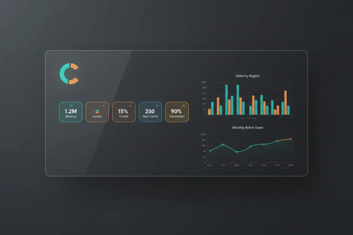 Business Intelligence Dashboard Mockup