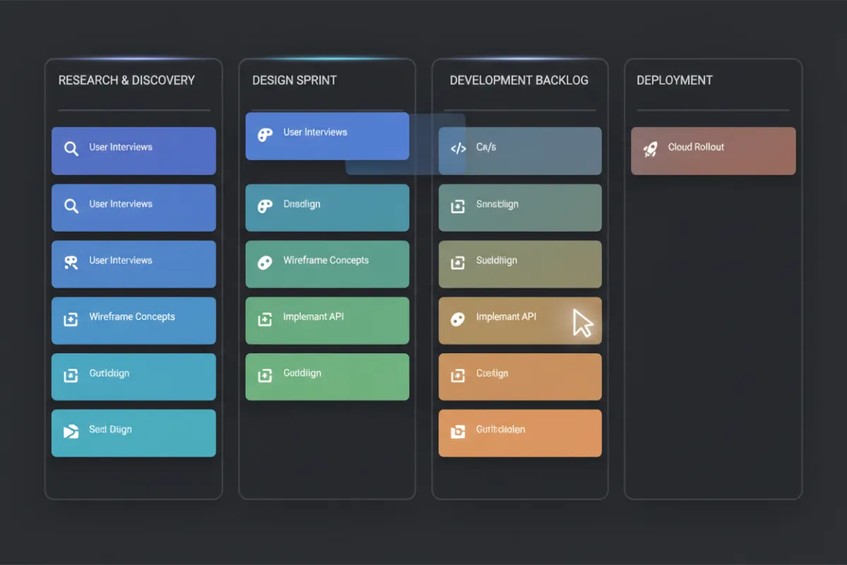 Client Pipeline Board Mockup