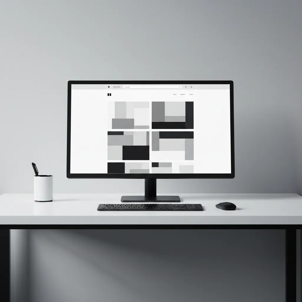 Website mockup showcasing high-performance design