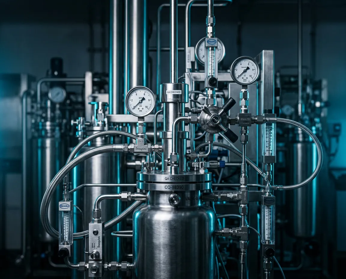 Industrial chemical storage tanks, precision processing equipment, and verified supply chain facility