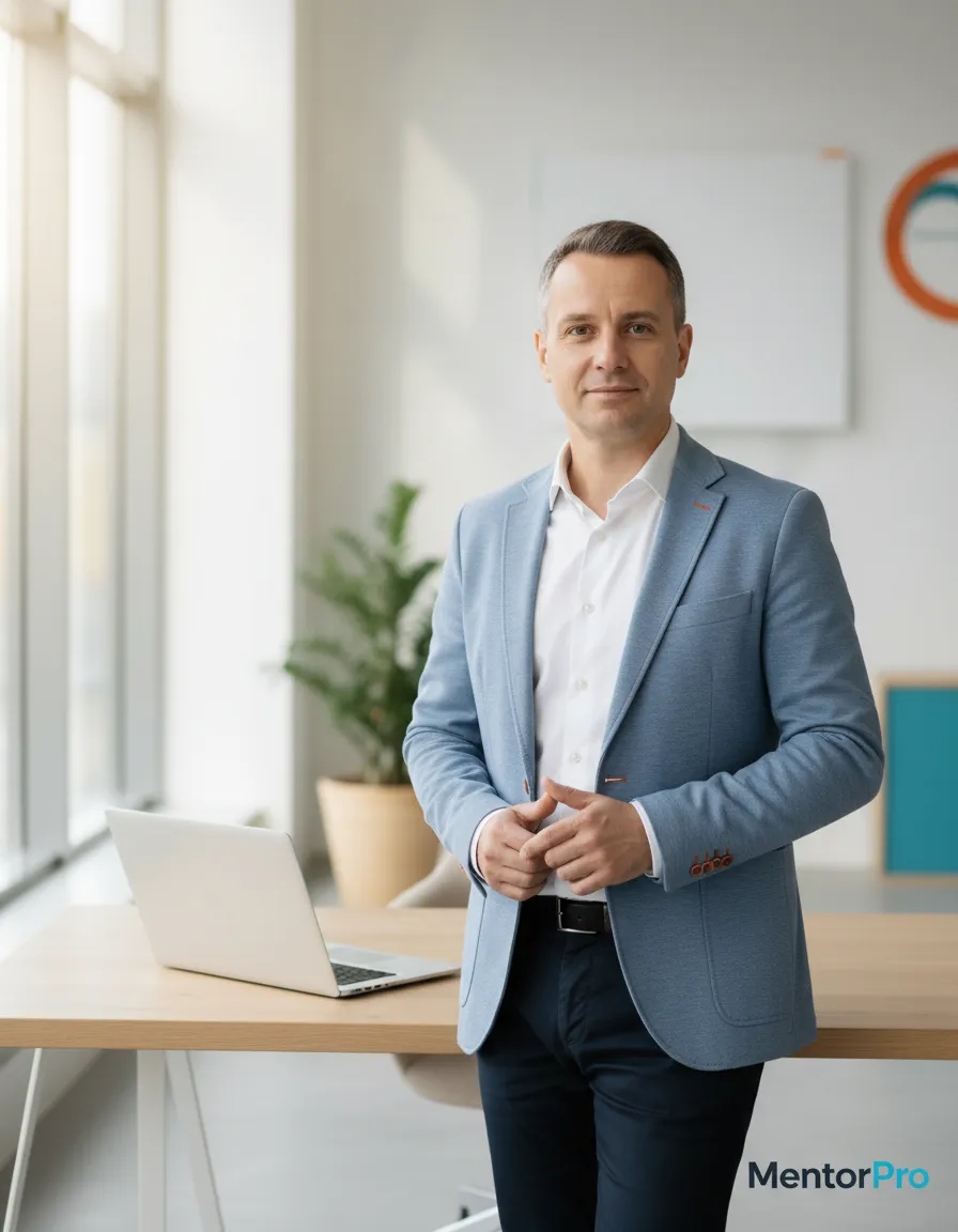 Foto profissional do mentor do curso