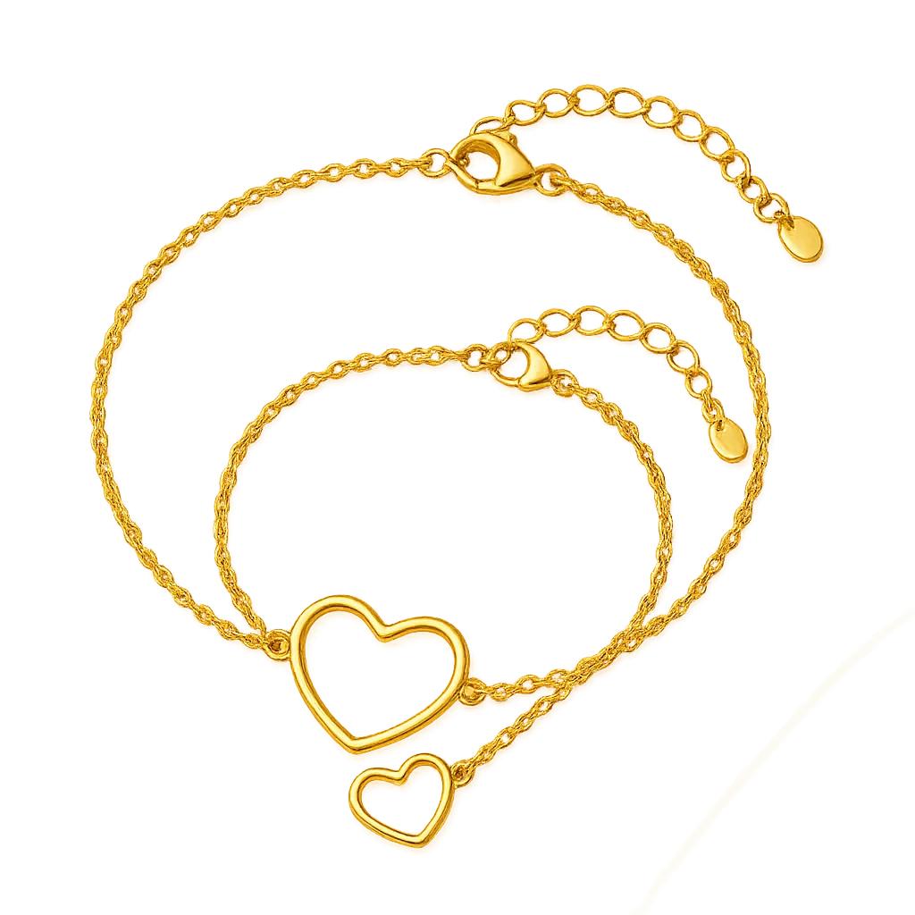 Joyas coordinadas para mamá e hija con iluminación cálida