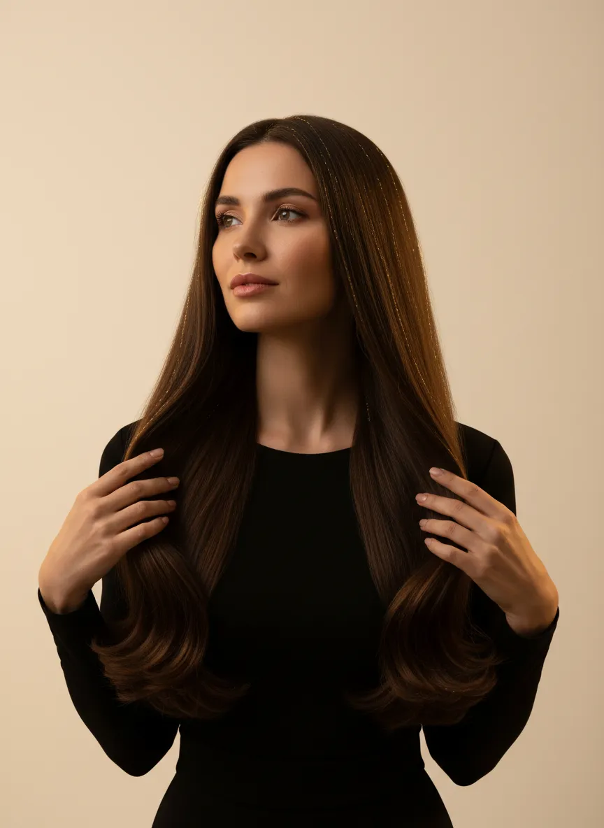 Editorial de cabello reflejando el deseo de salud capilar