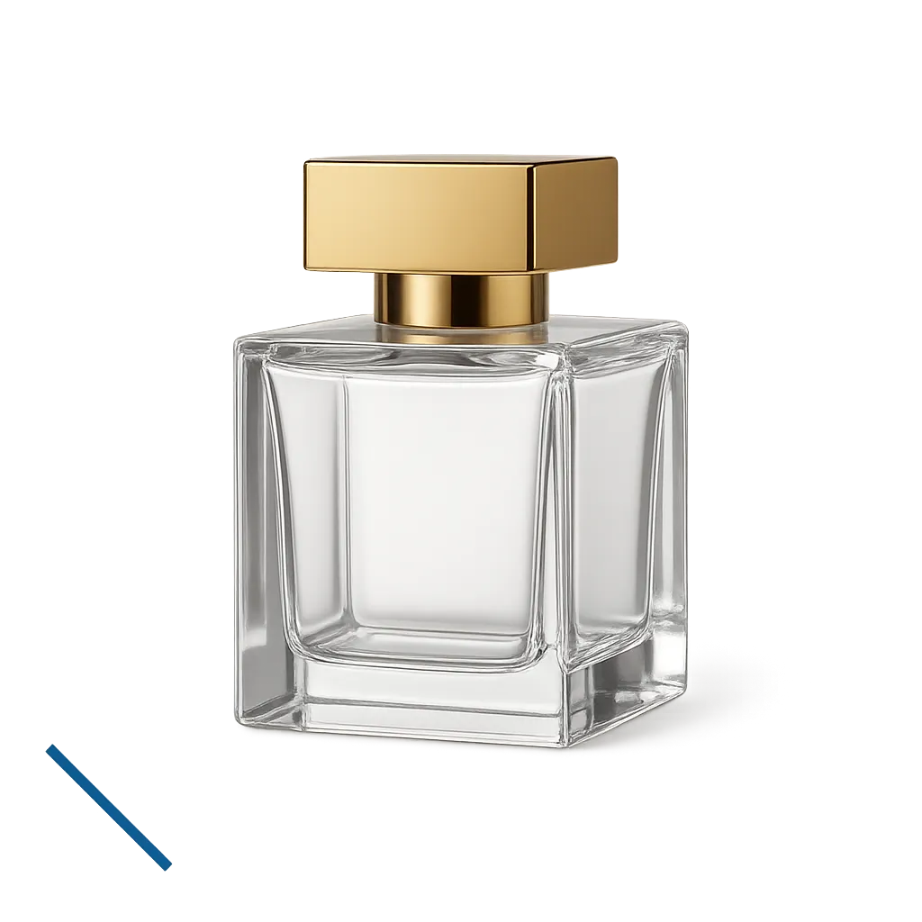 Frasco de perfume minimalista sobre piedra - El Profesional