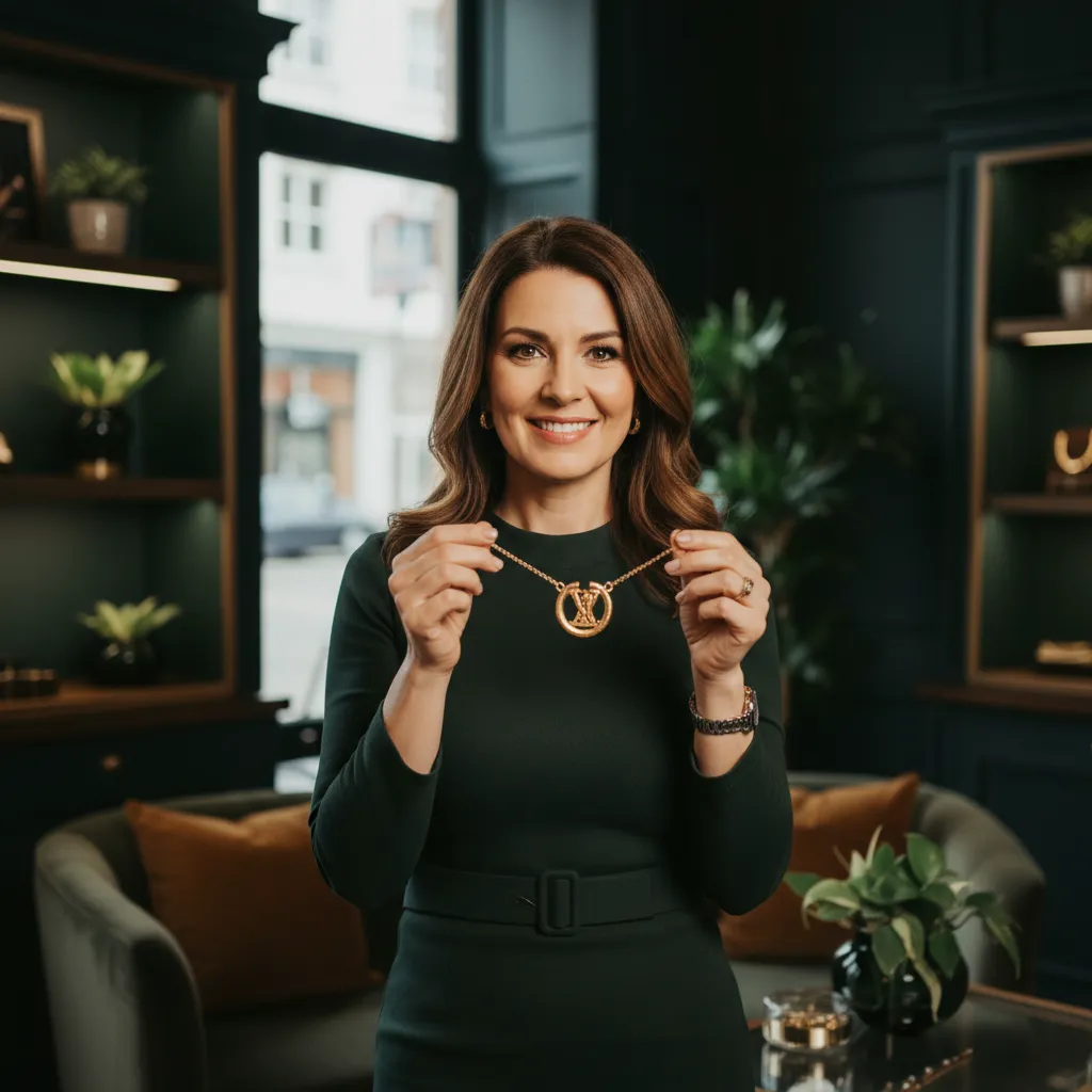Retrato de mujer dueña de boutique de moda sonriendo