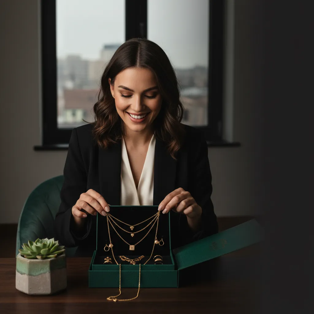 Retrato de mujer joven emprendedora iniciando su negocio