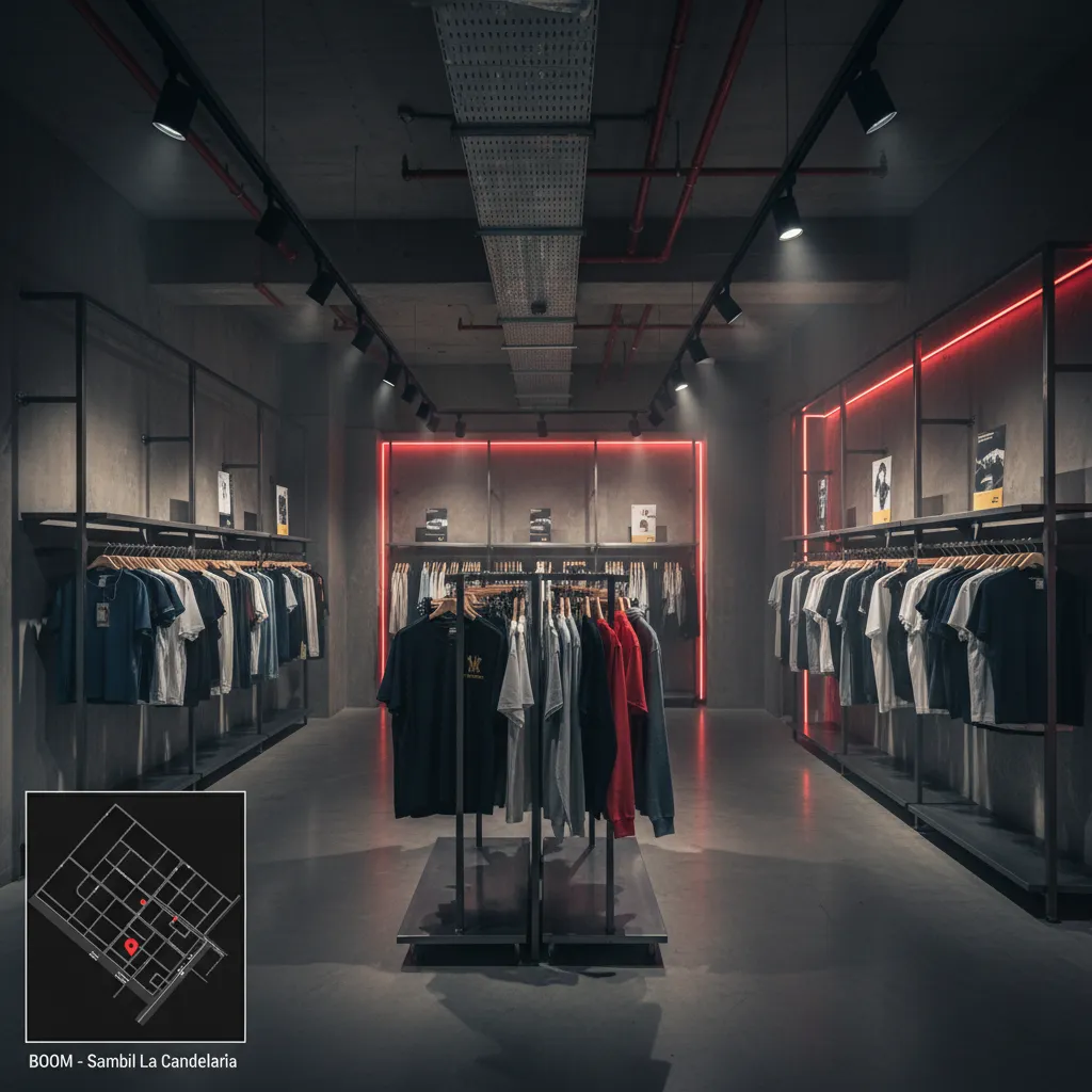 Mapa y foto de la tienda BOOM en Sambil La Candelaria
