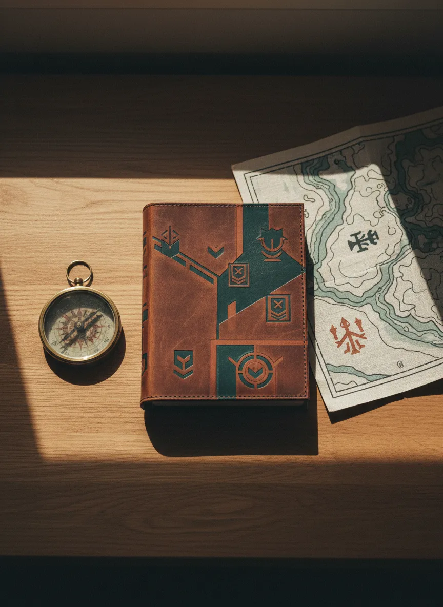 Editorial field manual detailing travel logistics