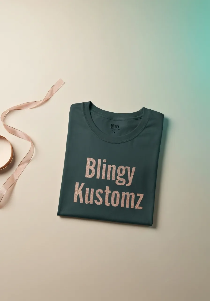 Elegant lifestyle product mockup for Blingy Kustomz
