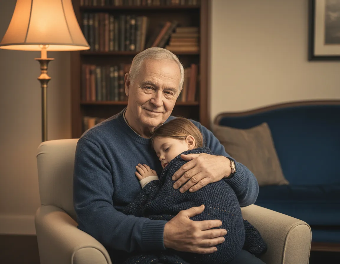 A warm moment showing long-term stability with whole life insurance