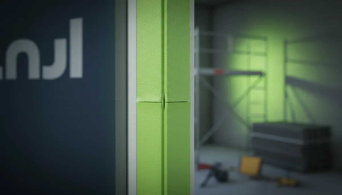 Airtightness tape application on site