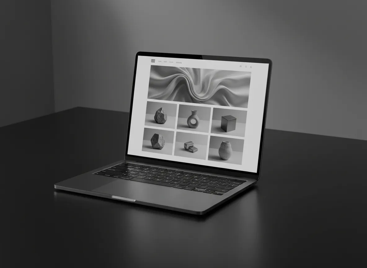 Ecommerce storefront mockup