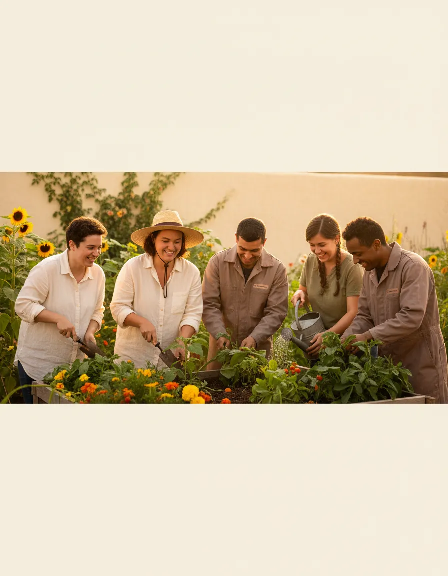 Adults with autism participating in community programs and engaging with each other