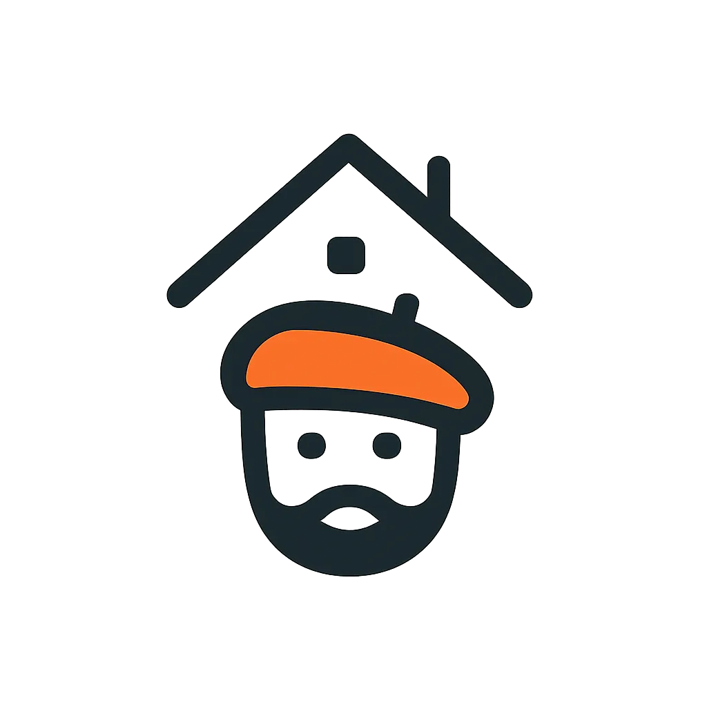 Creative Home Guy Icon Logo